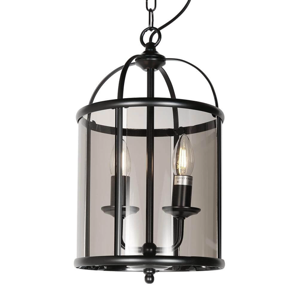 Classic pendant lamp Pimpernel black 2-lights Steinhauer 8712746174199
