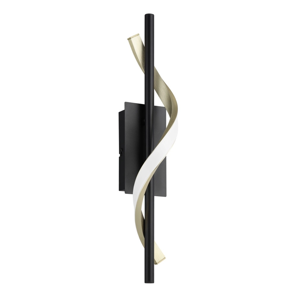 Wall lamp Conaprato black with gold