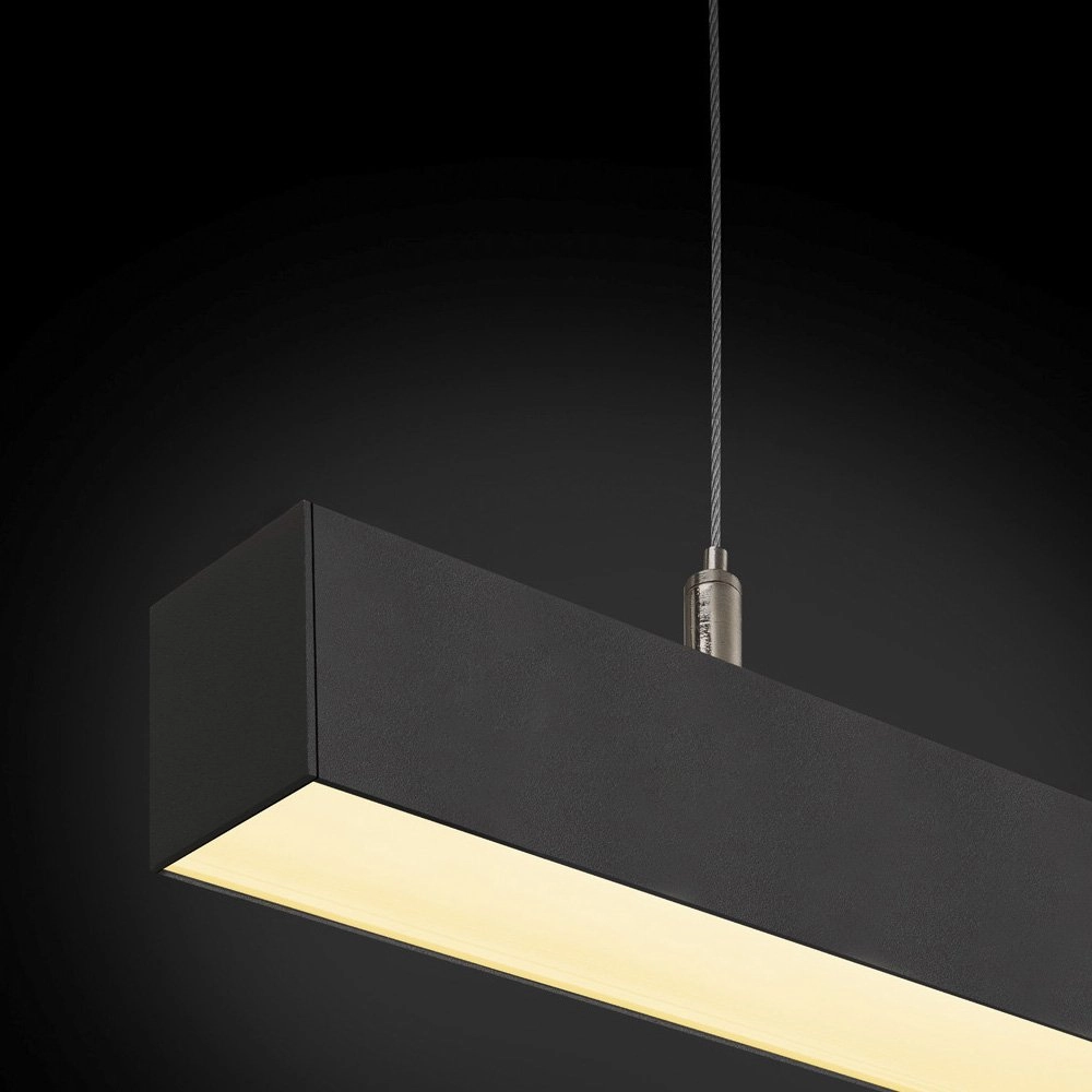 Pendant lamp design Q-Line dimmable 142cm black SLV 4024163196116