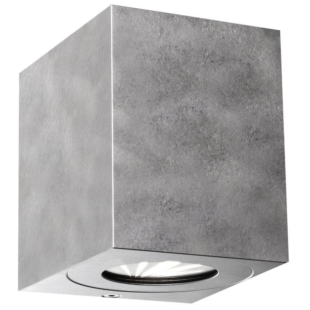 Square spotlight Canto Zinc Up & Down