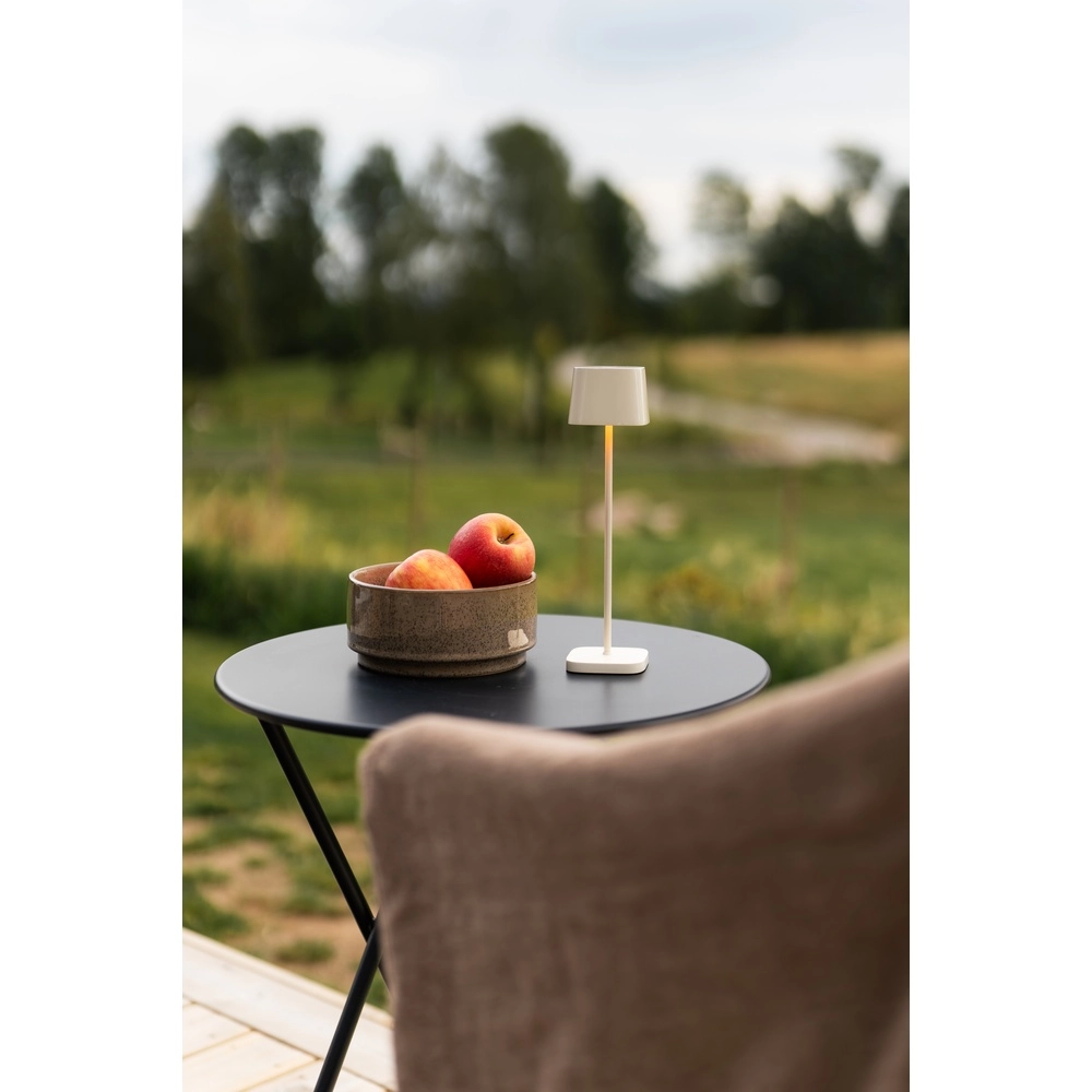 Table lamp Capri mini sand brown gloss rechargeable KonstSmide 7318300030386