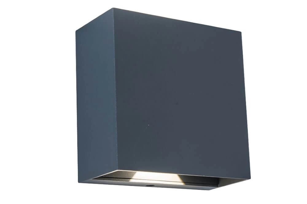 Anthracite wall lamp Gemini Beams design