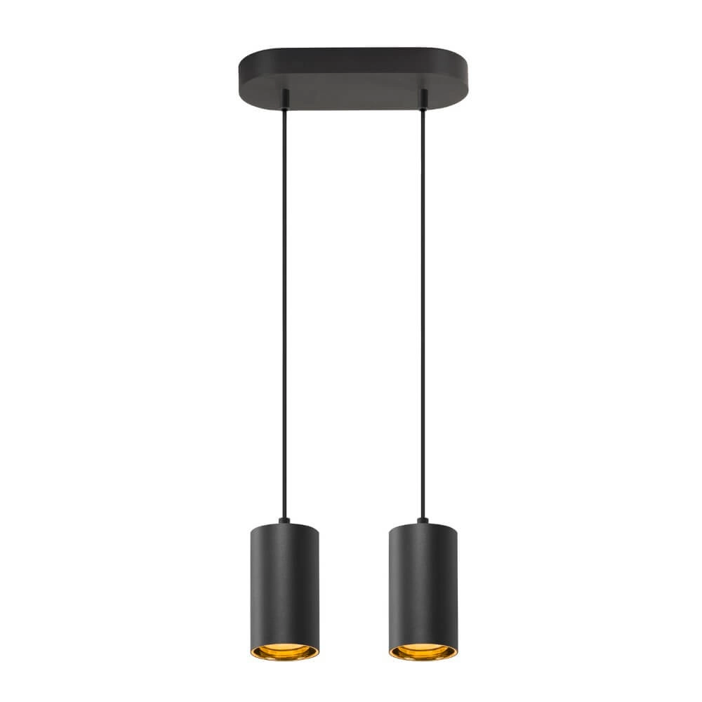 Pendant Pendant Lamp Asto Tube black 2x GU10 SLV 4024163266079