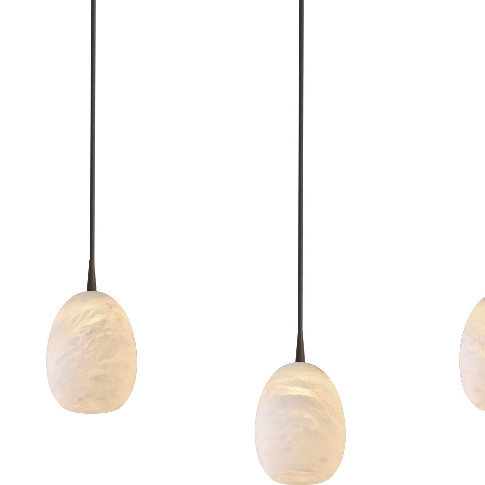 Oval pendant lamp Alta 8-light cocoa Masterlight 8718121438351