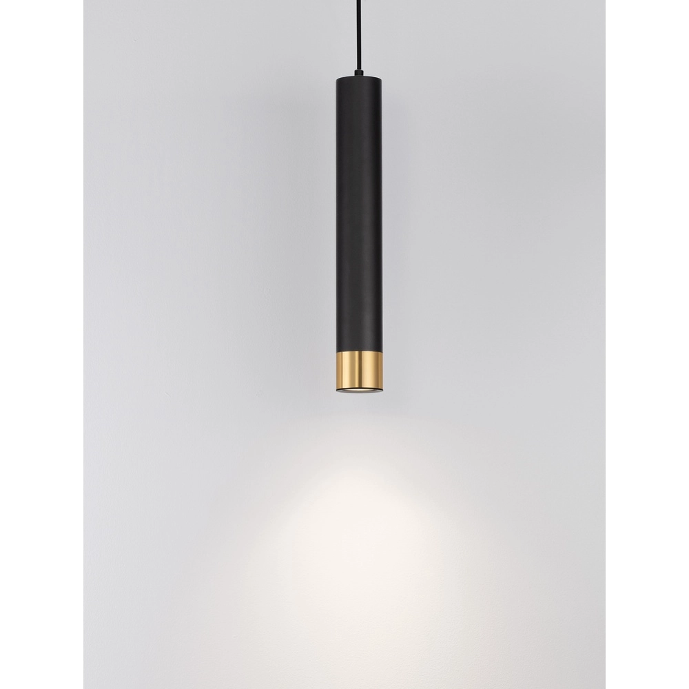 Design pendant lamp Picto 40cm black with gold