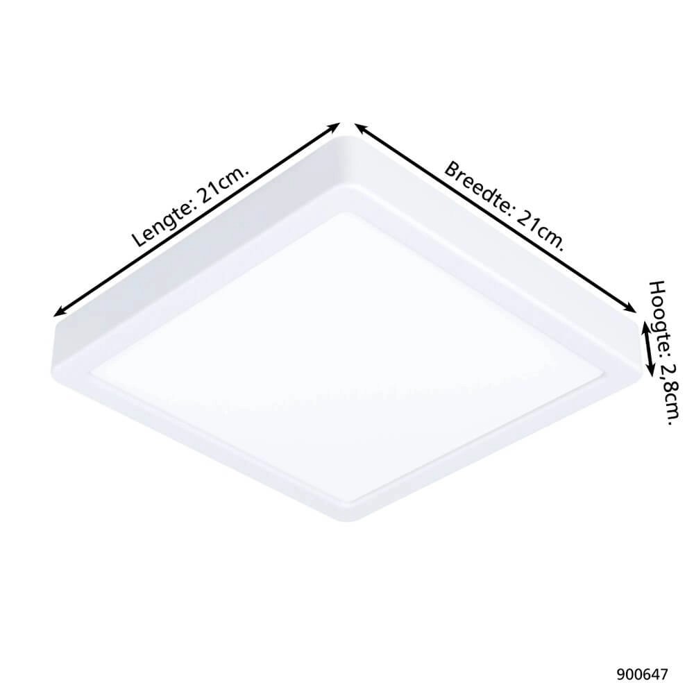 Bathroom lamp Fueva 5 IP44 - White - 21cm Eglo 9008606245307