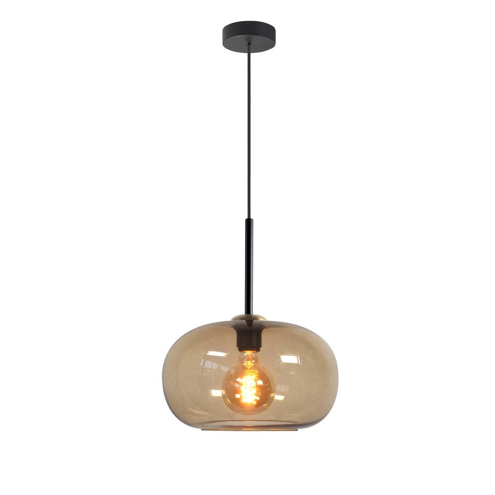 Pendant lamp Bellini black with gold glass Ø 31cm