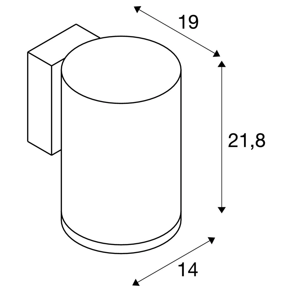 LED surface mounted spot Enola Round SLV 4024163235976