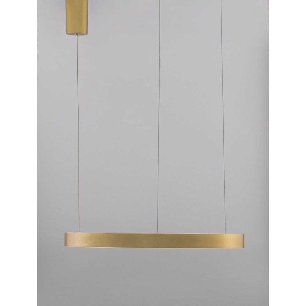 Golden pendant lamp Elowen design Ø 60cm Lyora 5212017439062