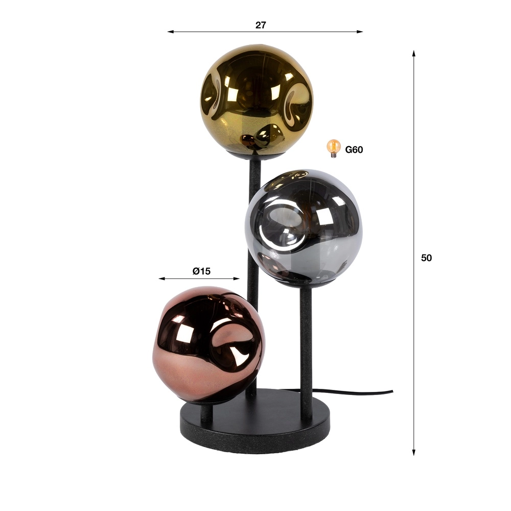 Design tafellamp Stellar zwart Lyora 8716803515062