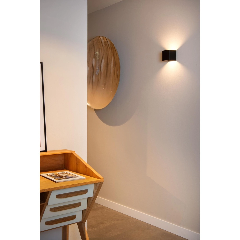 Rechargeable wall lamp Vertigo Magnetic Black Lucide 5411212272386