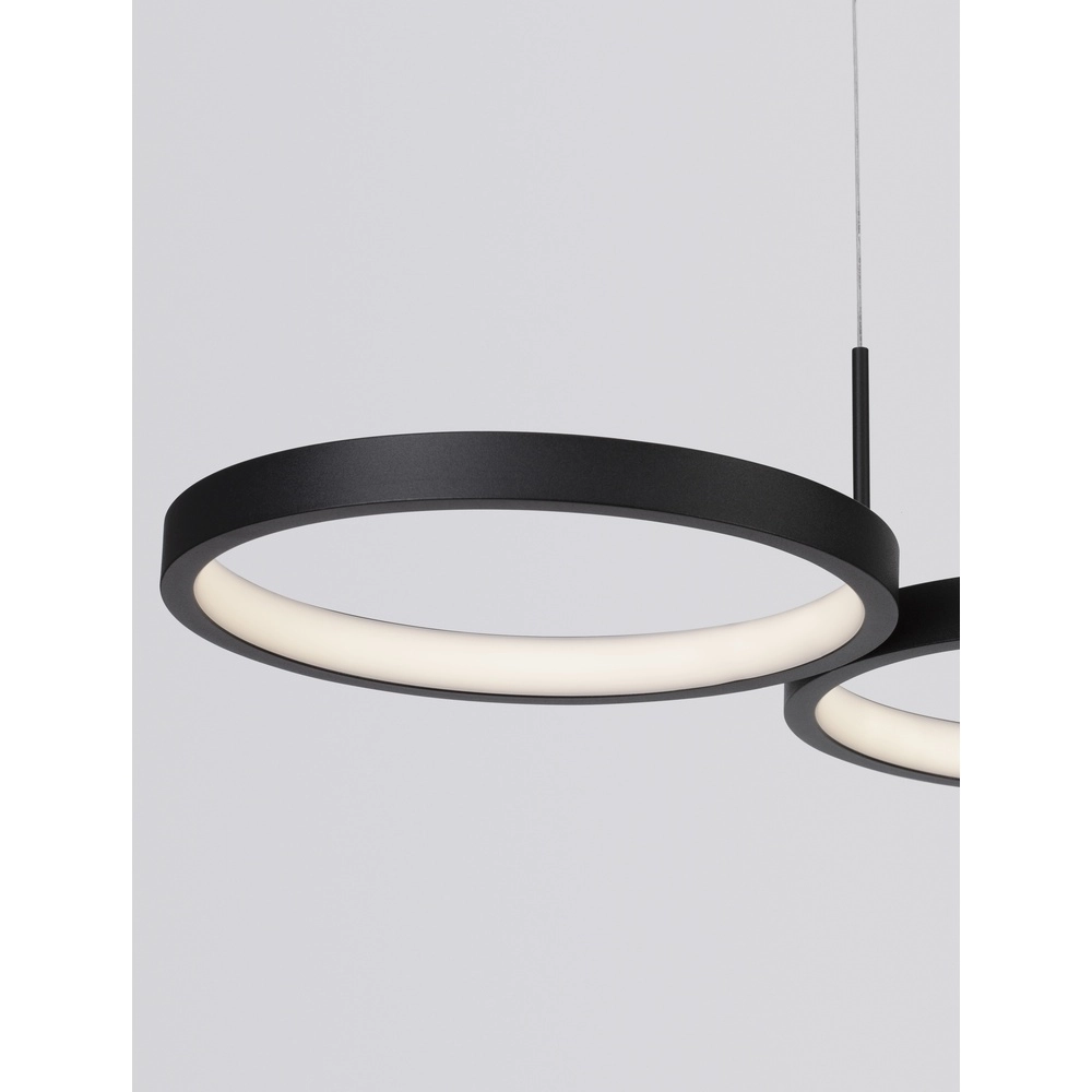 Modern pendant lamp Magnus black 84cm Lyora 5212017433183