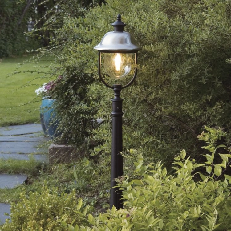 Floor lamp Parma 125cm stainless steel with black KonstSmide 7318307242003