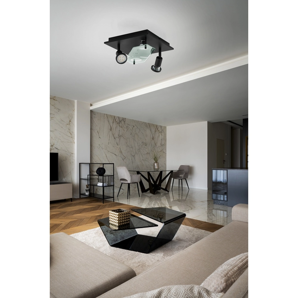 Ceiling lamp Cabo 2 Black Eglo 9002759752170