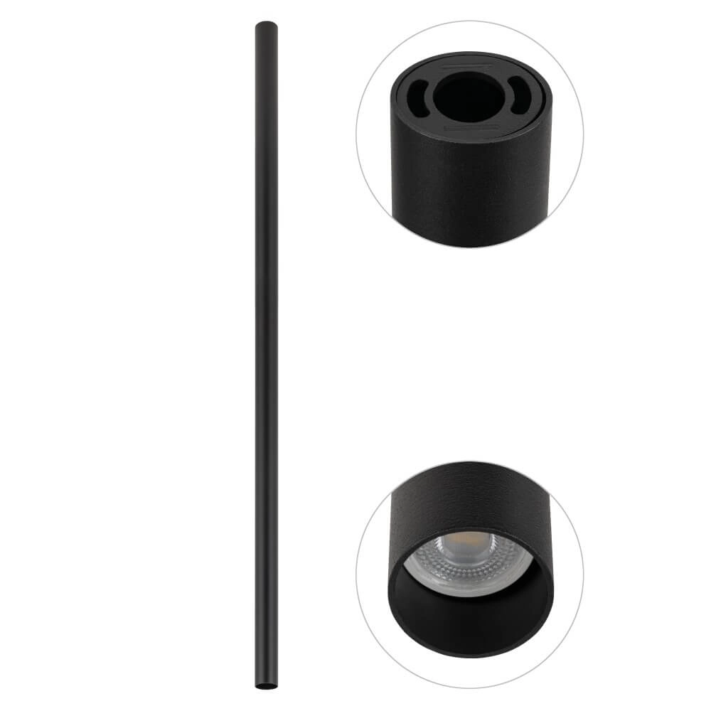 Long surface-mounted spotlight Fourty XL 110cm - black Lyora 5903139108256
