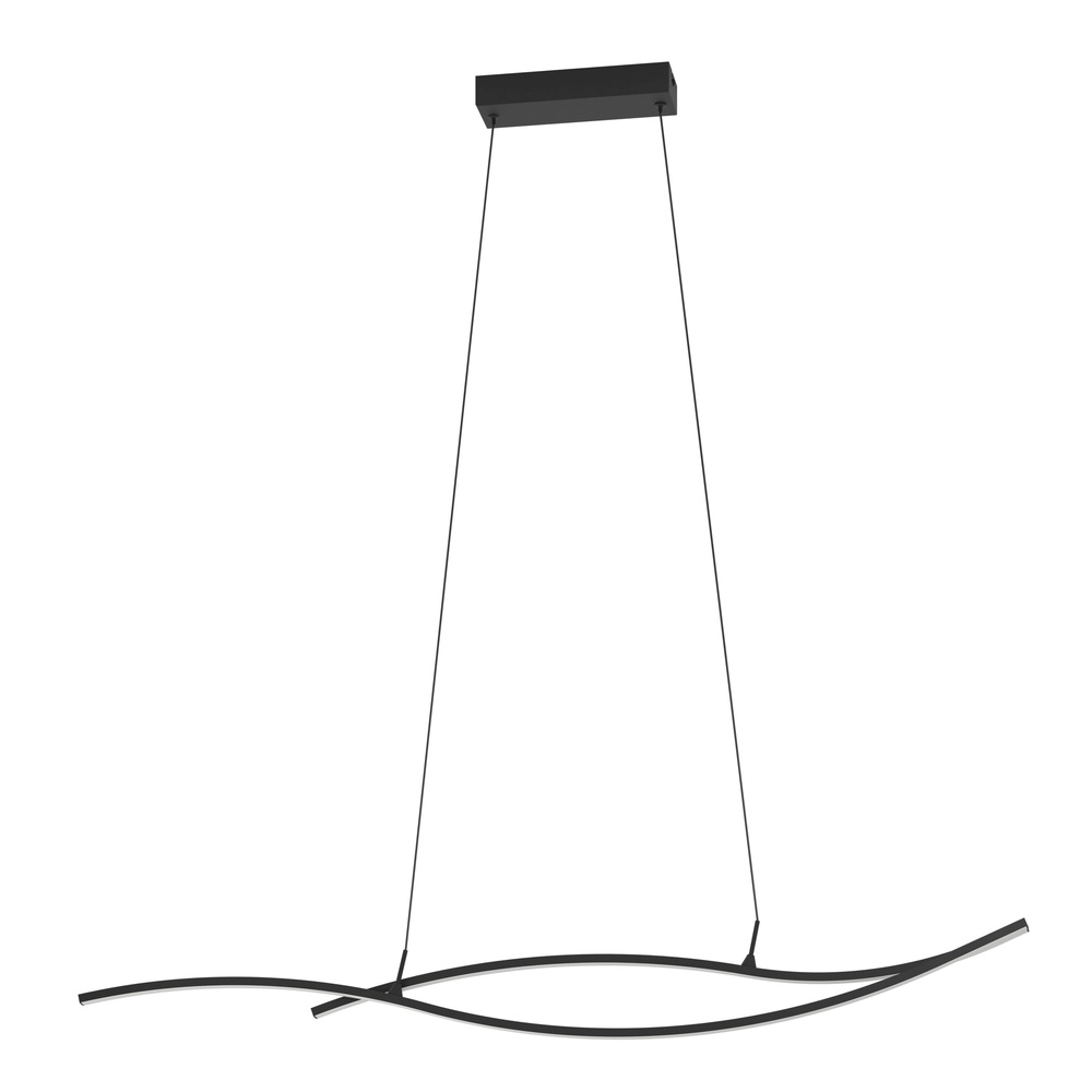 Chic LED pendant lamp Grisolia 115cm - black