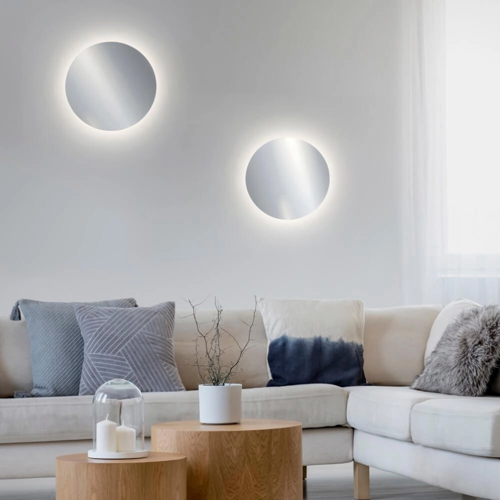 Design wall lamp Akku Puntua Ø 25cm chrome Paul Neuhaus 4012248375839
