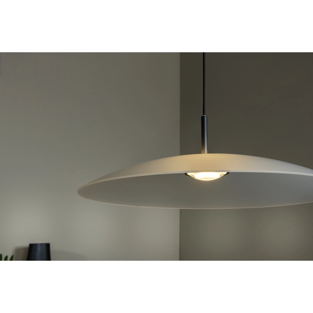 Sleek pendant lamp Menga Ø 60cm white glass Premium by Lucide 5411212251152