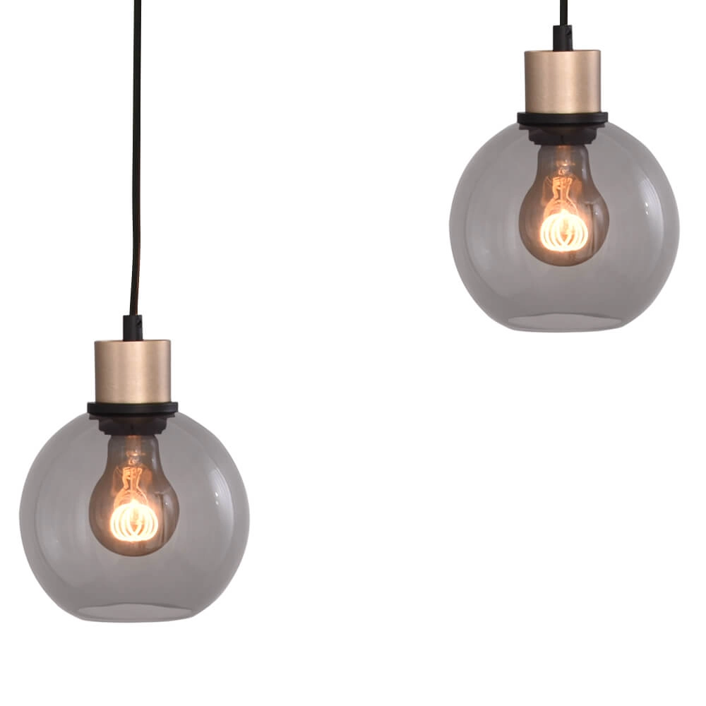 Hanging lamp Lazise 5x Ø 15cm gold Masterlight 8718121302997