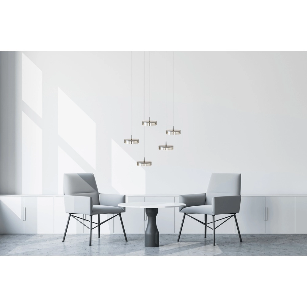 5-light pendant lamp Imperia Ø 50cm nickel Masterlight 8718121354286