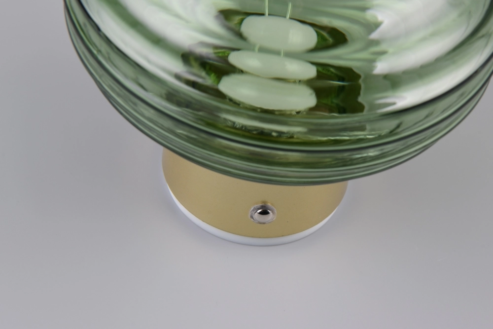 Wall lamp Earl Green Glass Rechargeable Trio 4017807643459