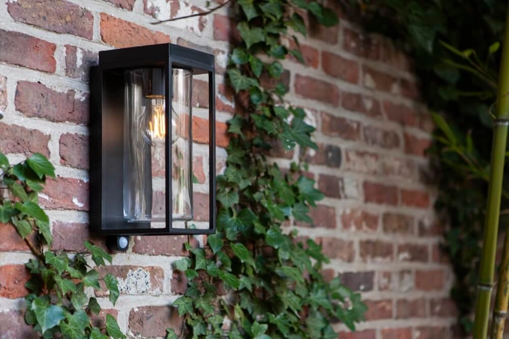 Wall lamp Flair black solar Lutec 6939412013886