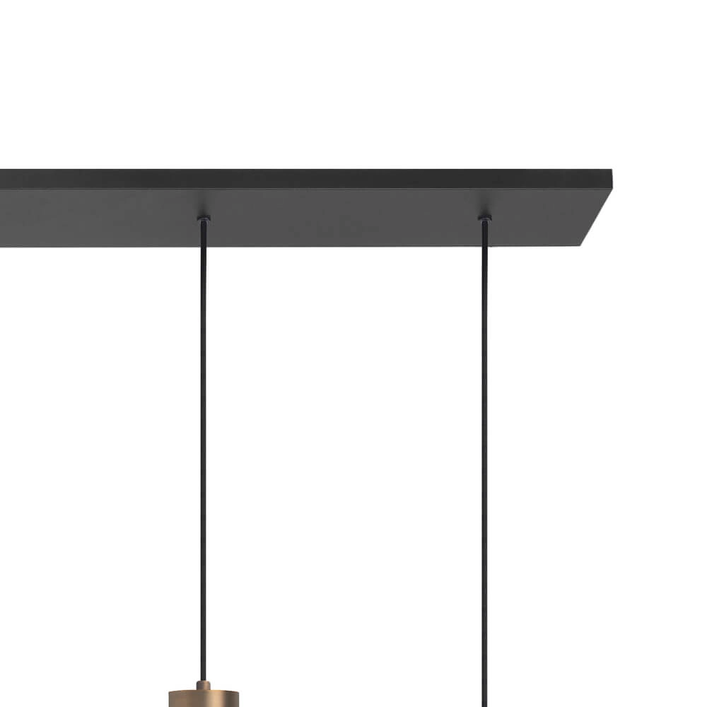 Pendant lamp Perugia bronze - 3x E27 - 2x GU10 Highlight 8718379047091