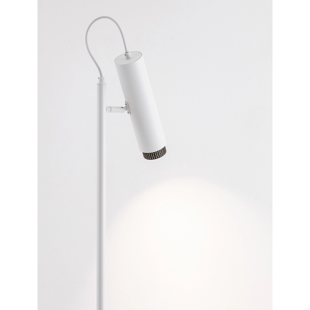 Reading lamp Nessi white with black
