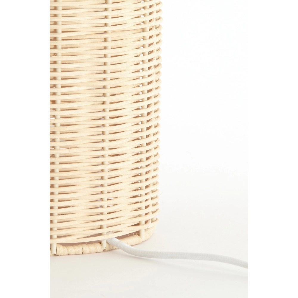 Rattan table lamp Mandor Ø 28.5cm - dark rattan Light & Living 8717807820541
