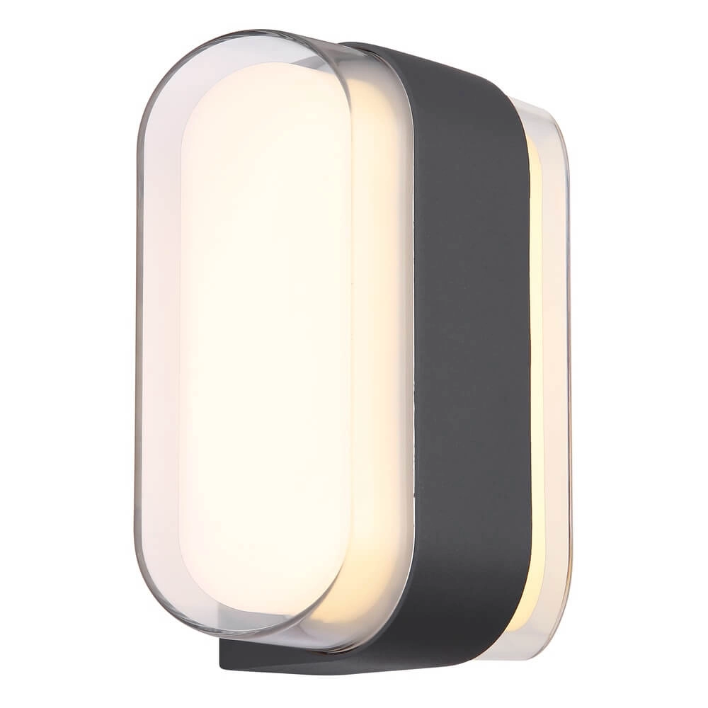 Design wall lamp Plixon anthracite oval