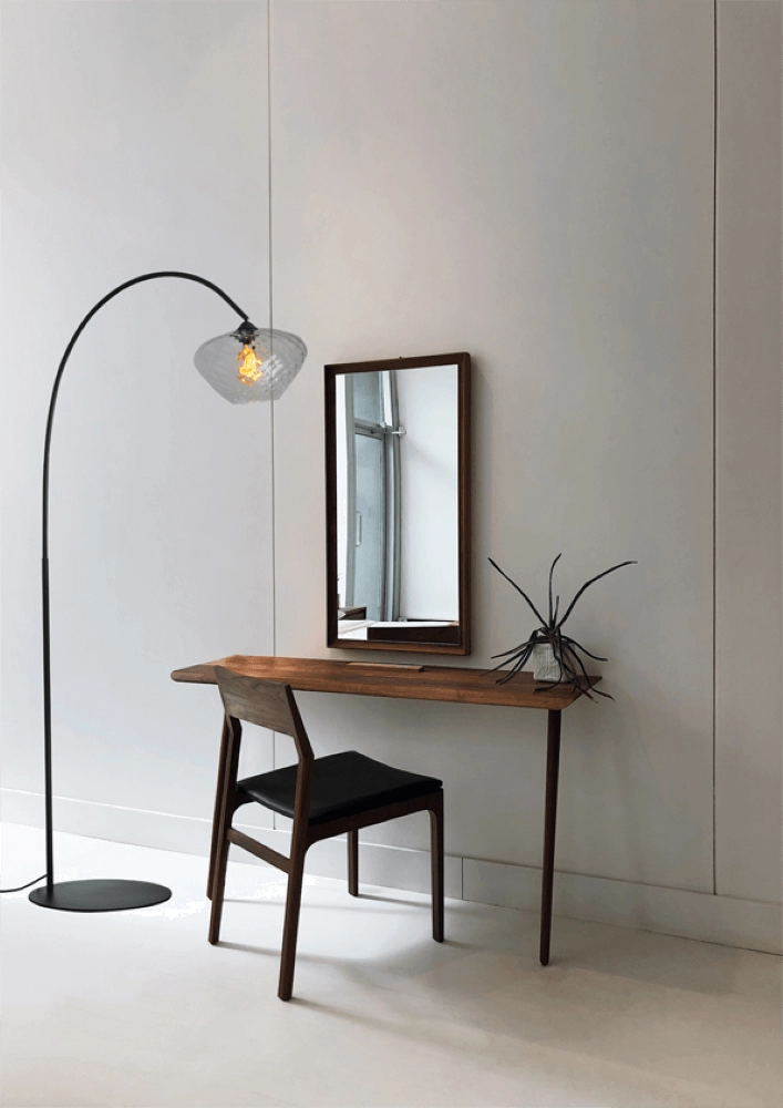 Arc lamp Porto Blossom clear glass - Ø 30cm Masterlight 8718121268644