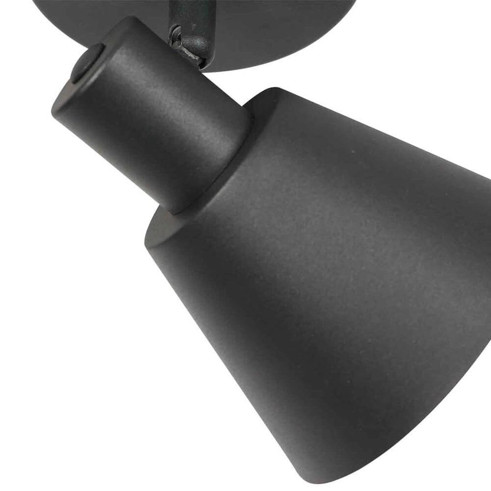 Wall lamp Oeroe black with gold Steinhauer 8712746176322