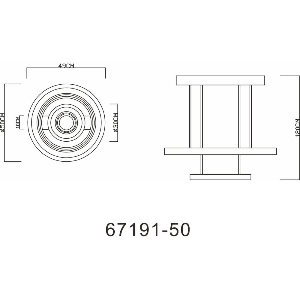 Pendant lamp design Blasius Ø 50cm Globo 9007371422630