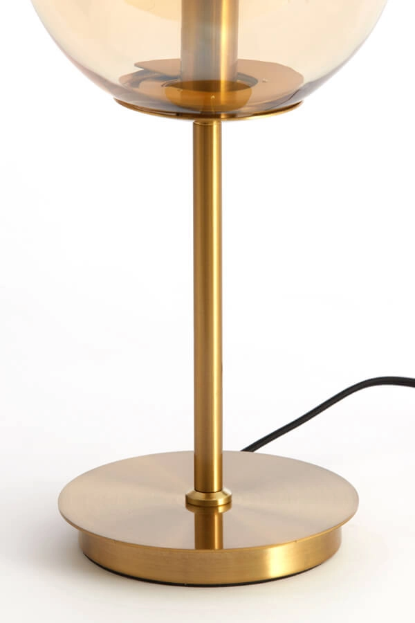 Design table lamp Medina Gold with amber glass Light & Living 8717807696931