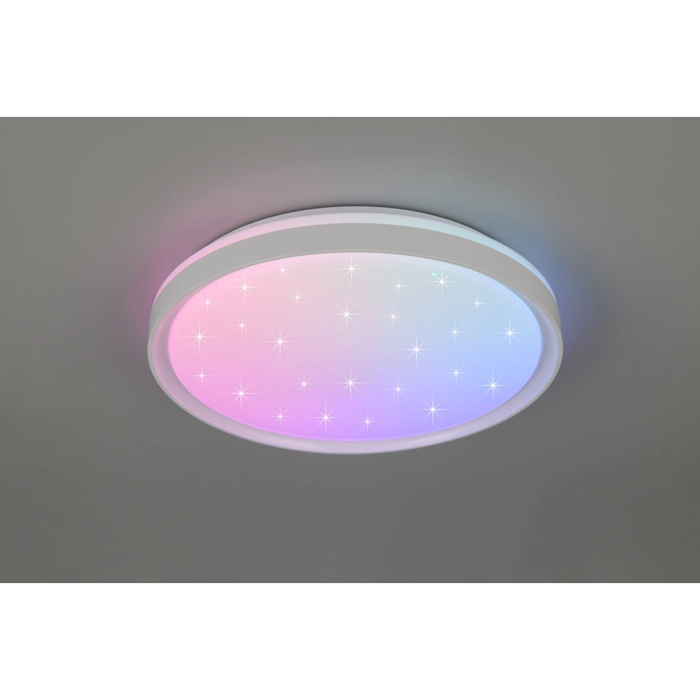 Ceiling light Solit White with star effect Trio 4017807659535