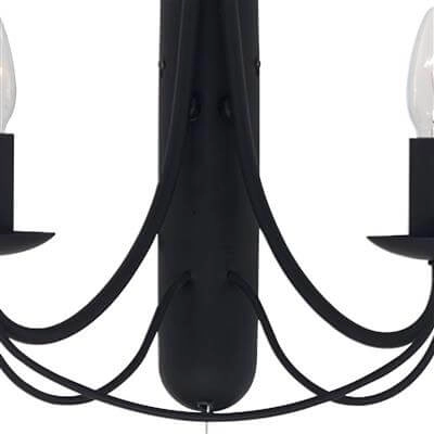 Black wall lamp Maypole Searchlight 5013874209177