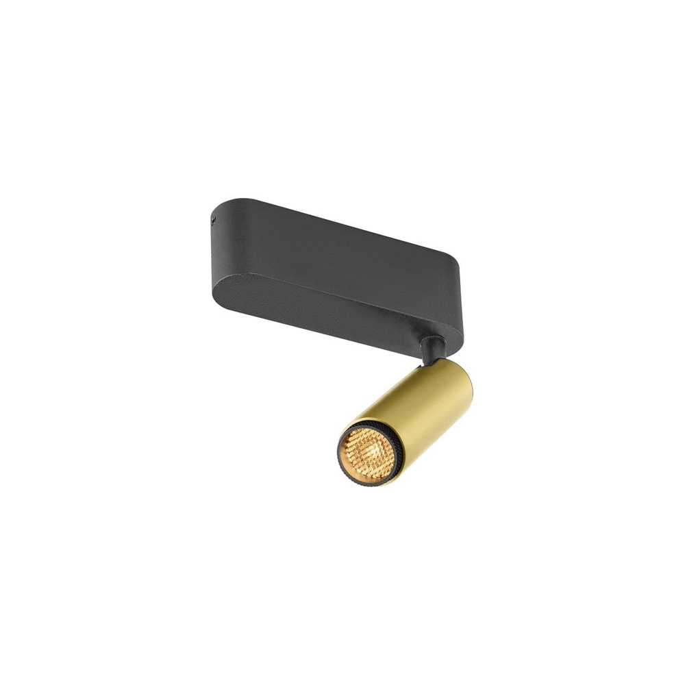 Surface-mounted spot Grip! S gold with black 2700K