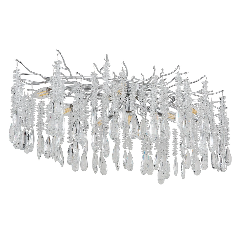 Ceiling lamp Kinga silver grey 100cm Globo 9007371578986
