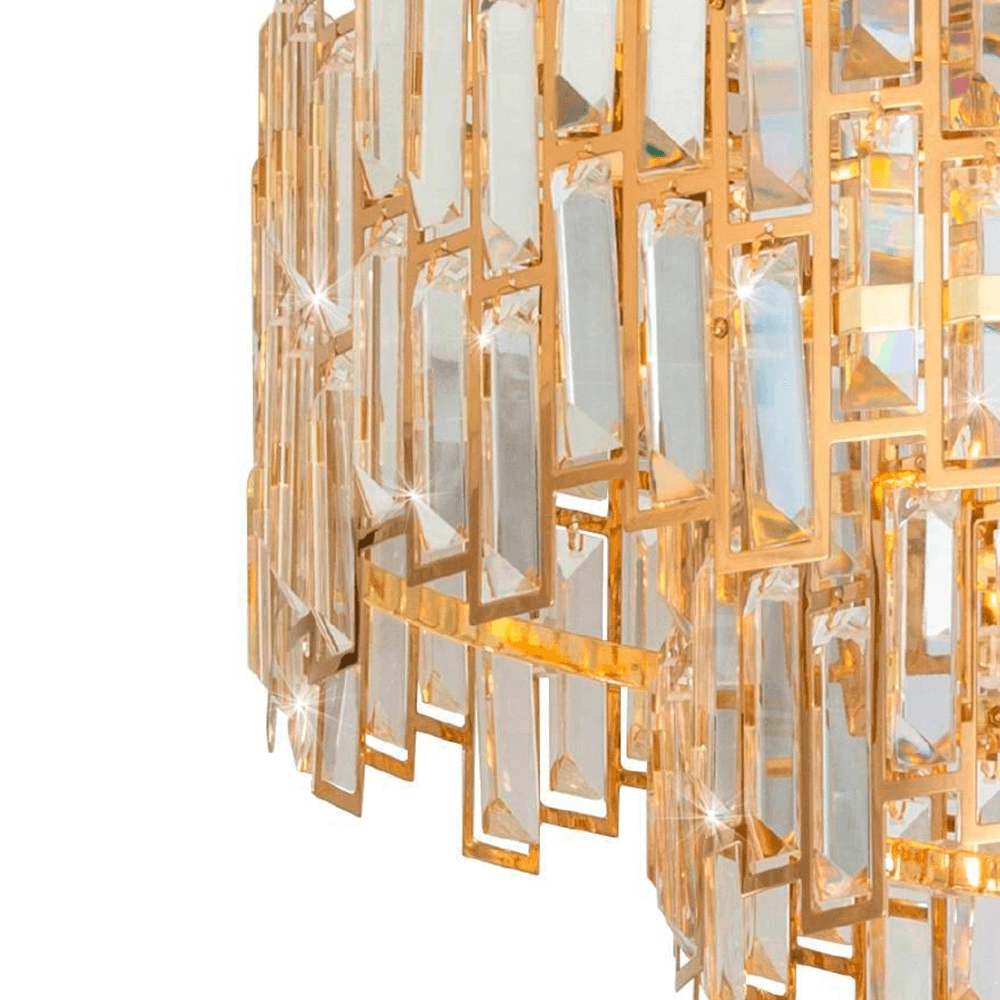 Ø 63cm ceiling chandelier Calmeilles gold Stars of Light 9002759396114