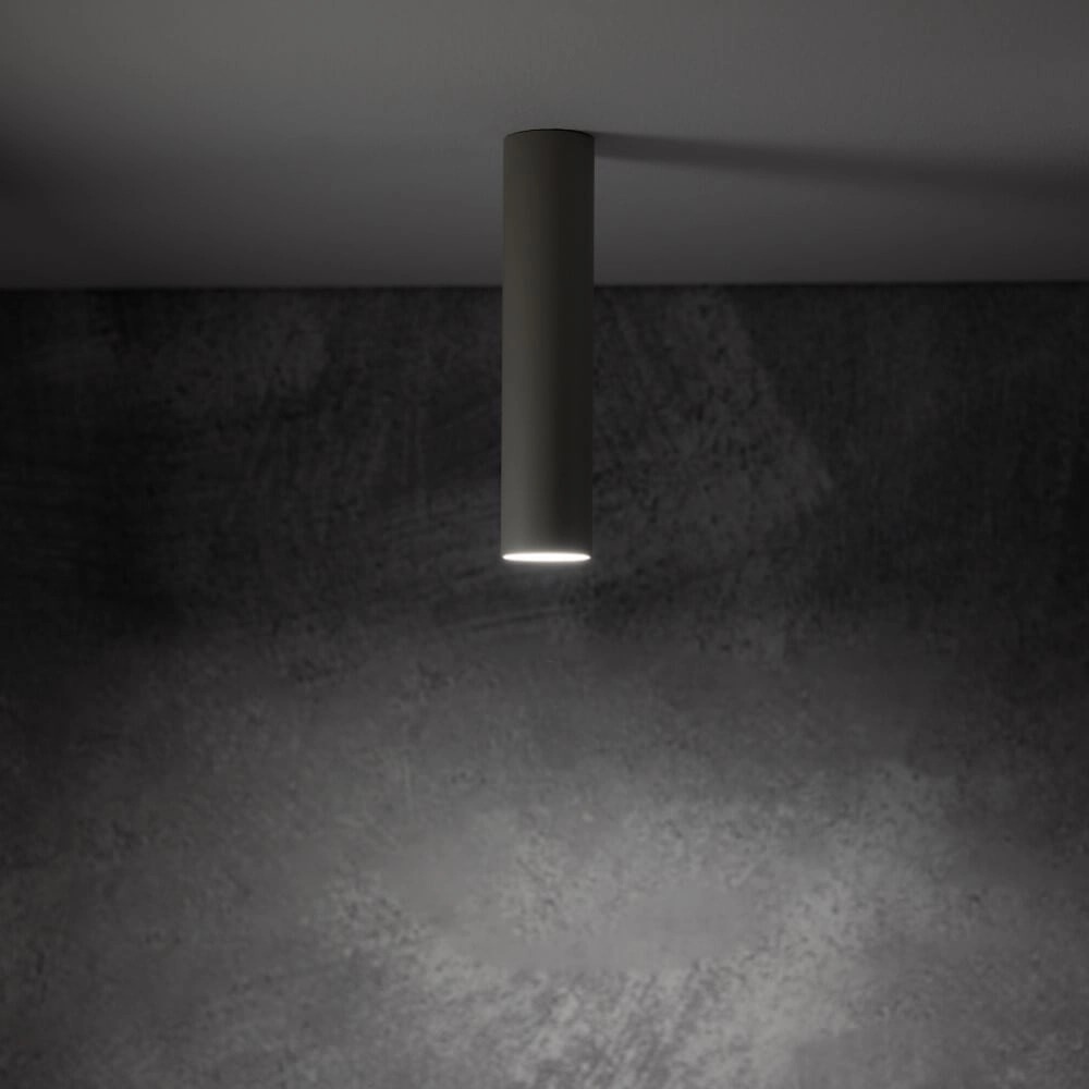 Light grey narrow ceiling spotlight Fourty S Lyora 5903139108836