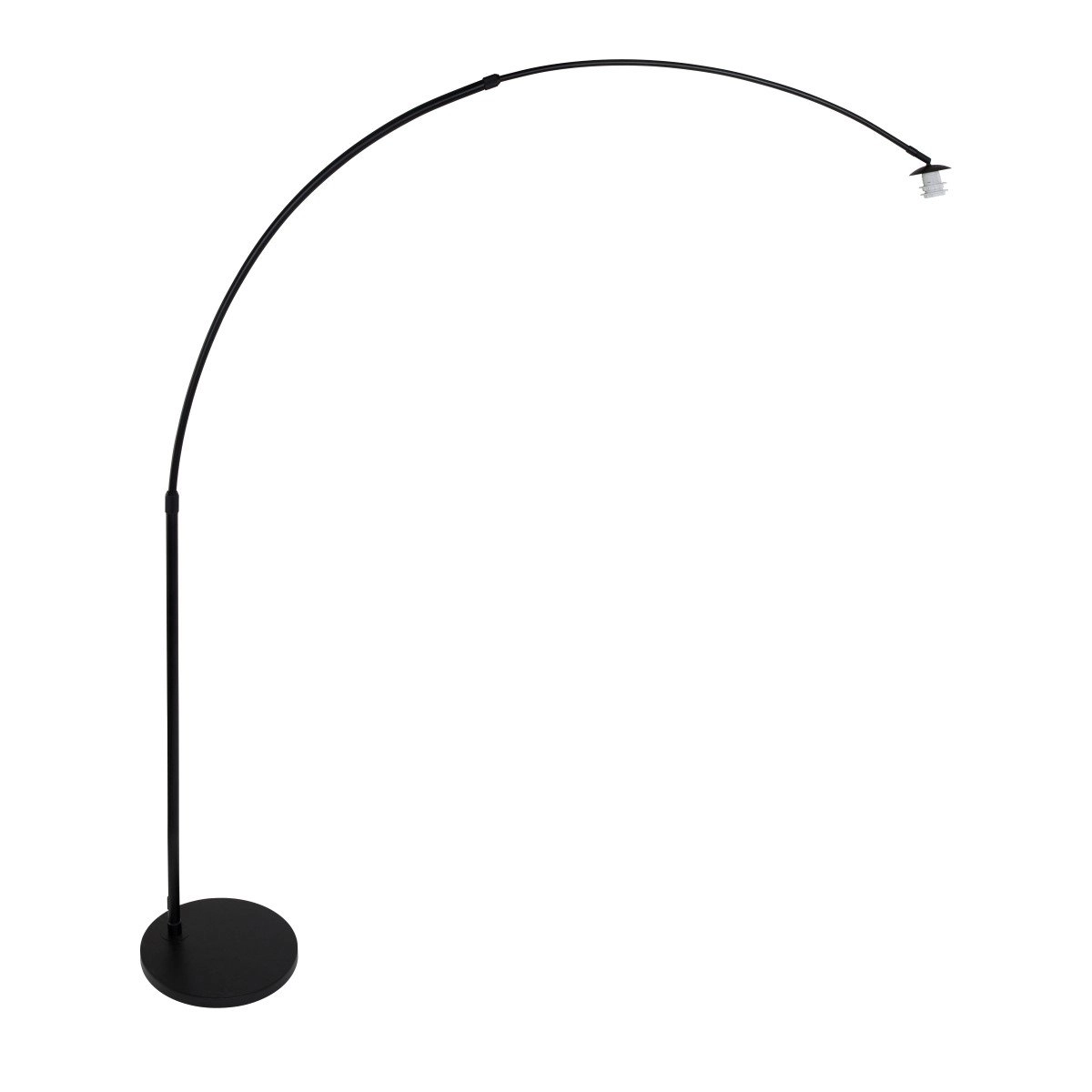 Arc lamp Stresa black with smoke glass Steinhauer 8712746116489