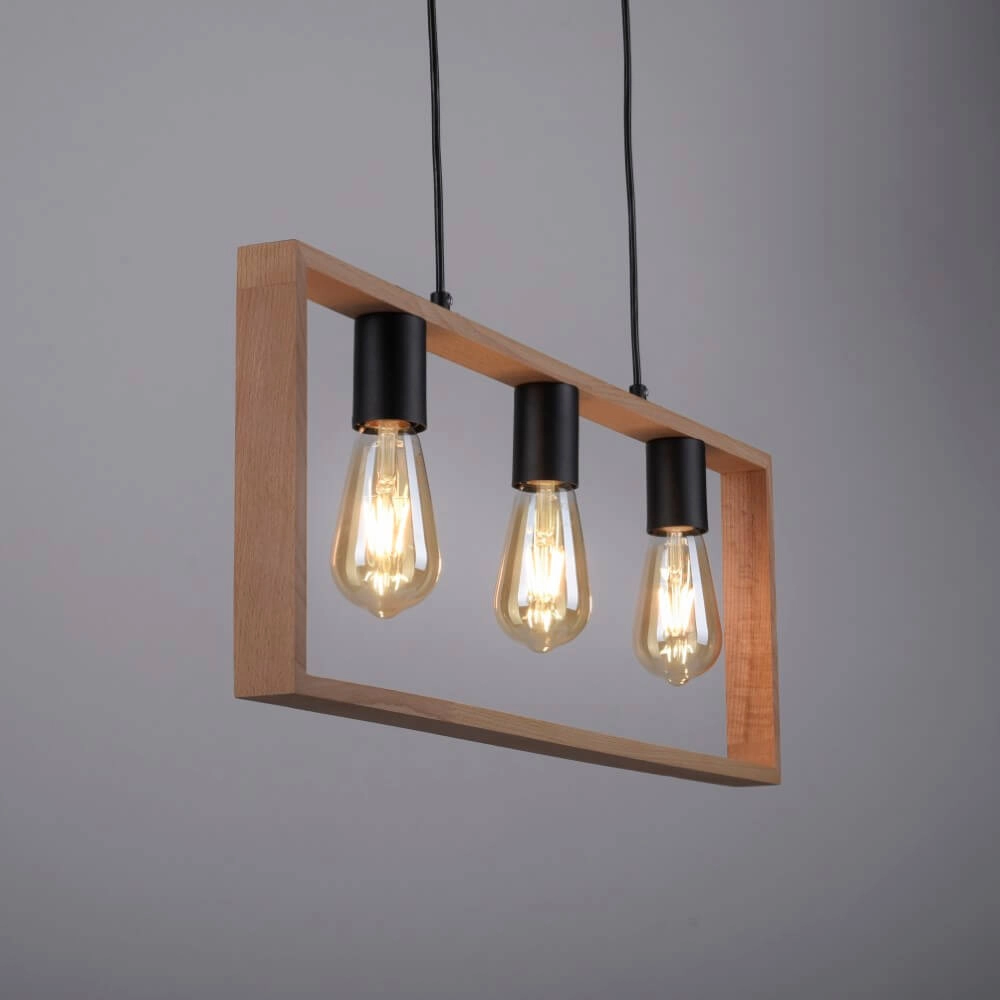 Country Pendant Lamp Franky 3-light Just Light 4043689966430