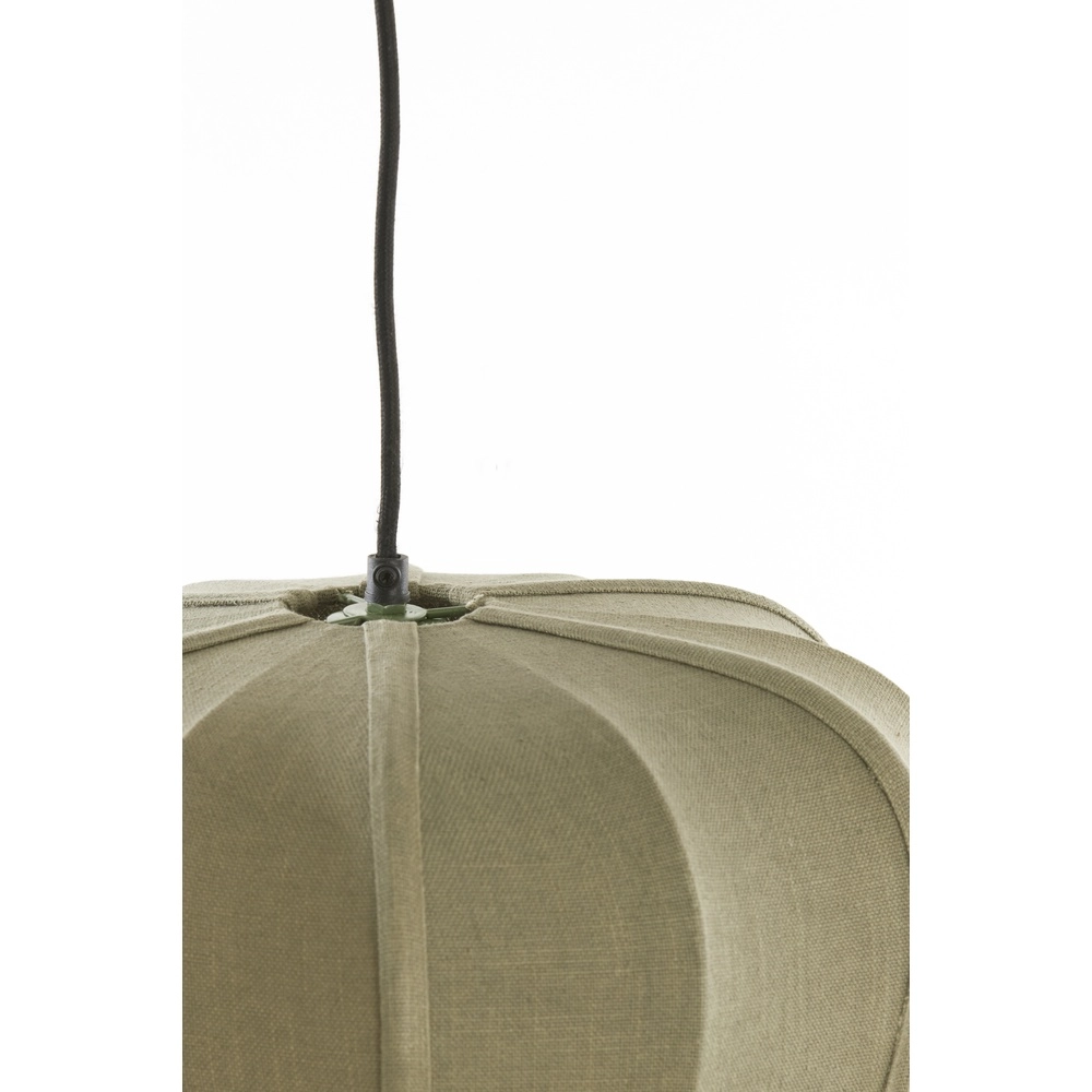 Japandi pendant lamp Zubedo Ø 60cm - olive green Light & Living 8717807835897