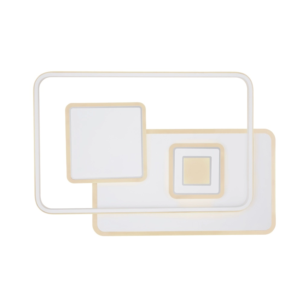 Design ceiling lamp Roderick white rectangle 3000-6000K Globo 9007371411528