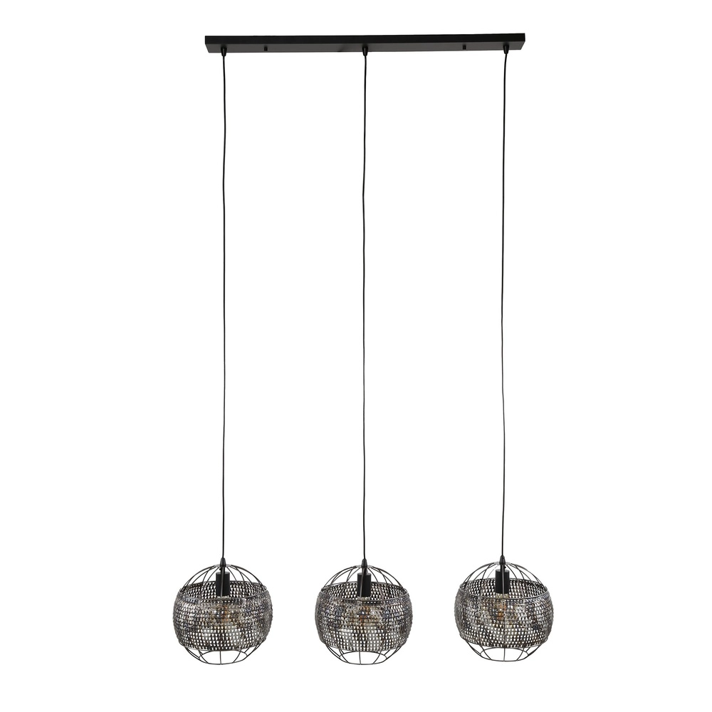 Scale look pendant lamp Armor 3x Ø 30cm Lyora 8716803512887