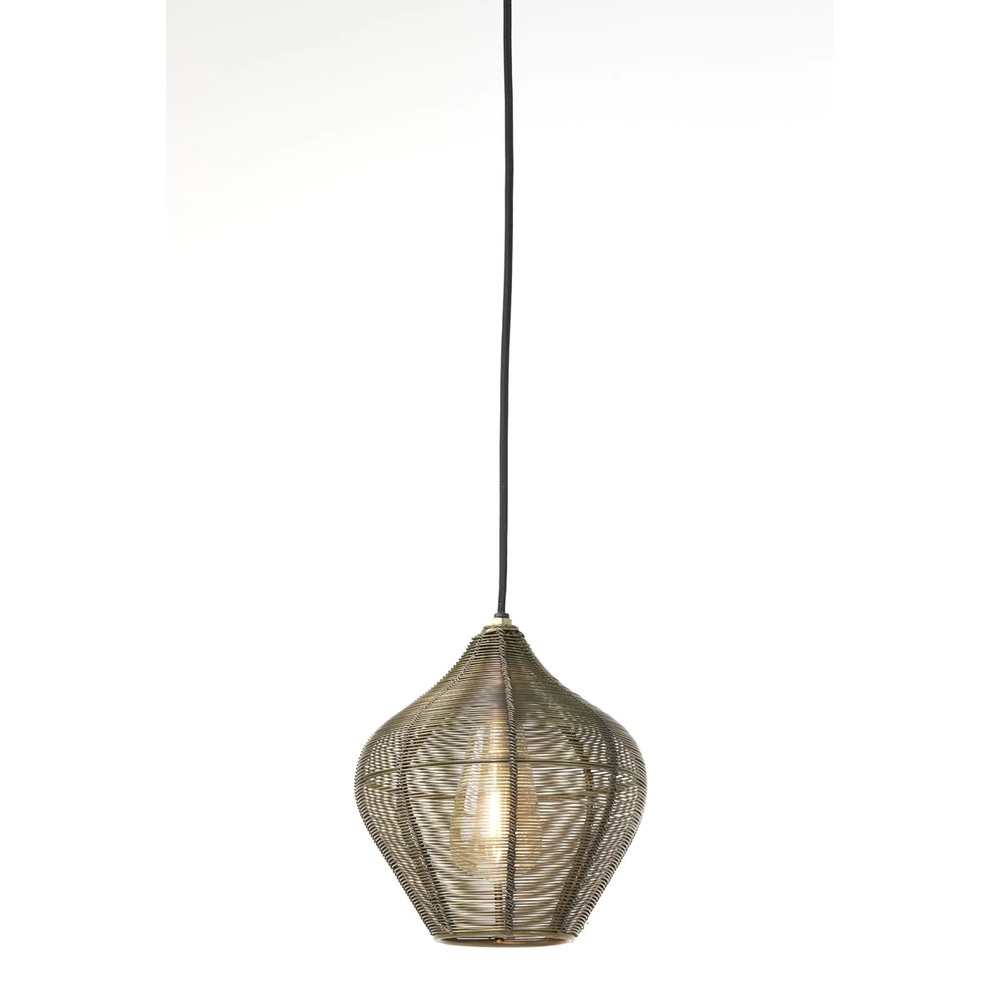Pendant lamp Alvaro bronze Ø 20cm Light & Living 8717807634087