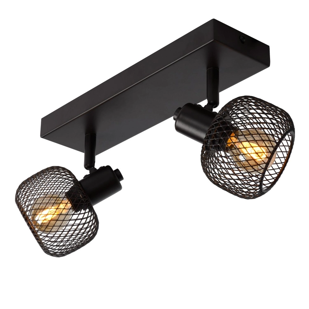 Ceiling light Maren 2-light black Lucide 5411212771094