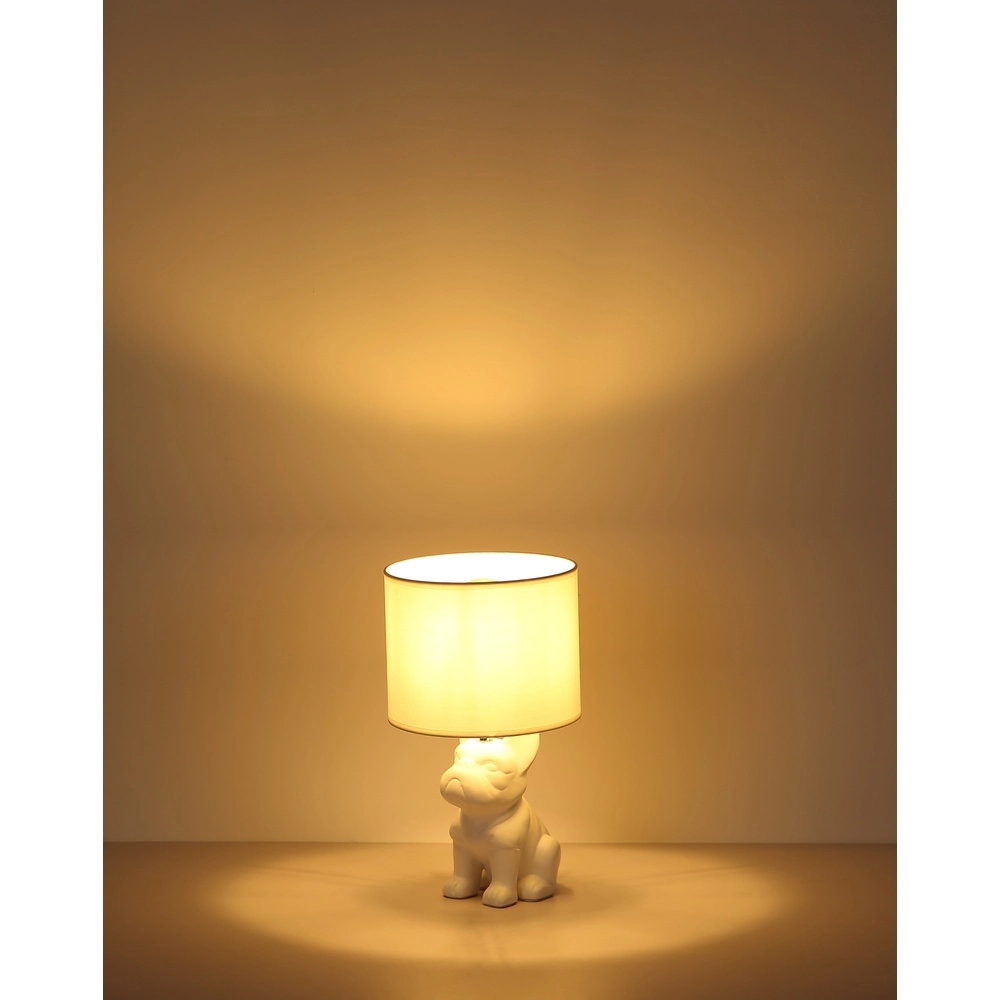 Table lamp Dogo dog white with cap Globo 9007371569687