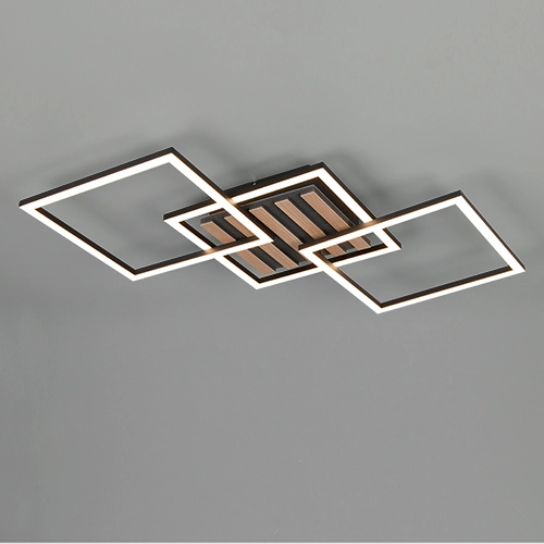 Modern ceiling lamp Zaro black 74.5cm