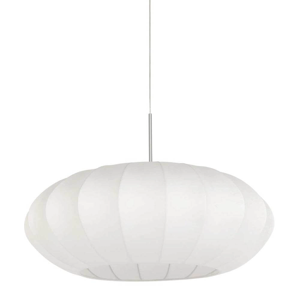 Pendant lamp Sparkled Light metal with white shade